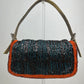 Fendi Beaded Striped Baguette
