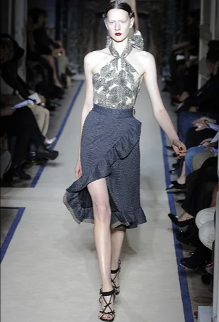 Yves Saint Laurent S/S 2011 Fingerprint Top