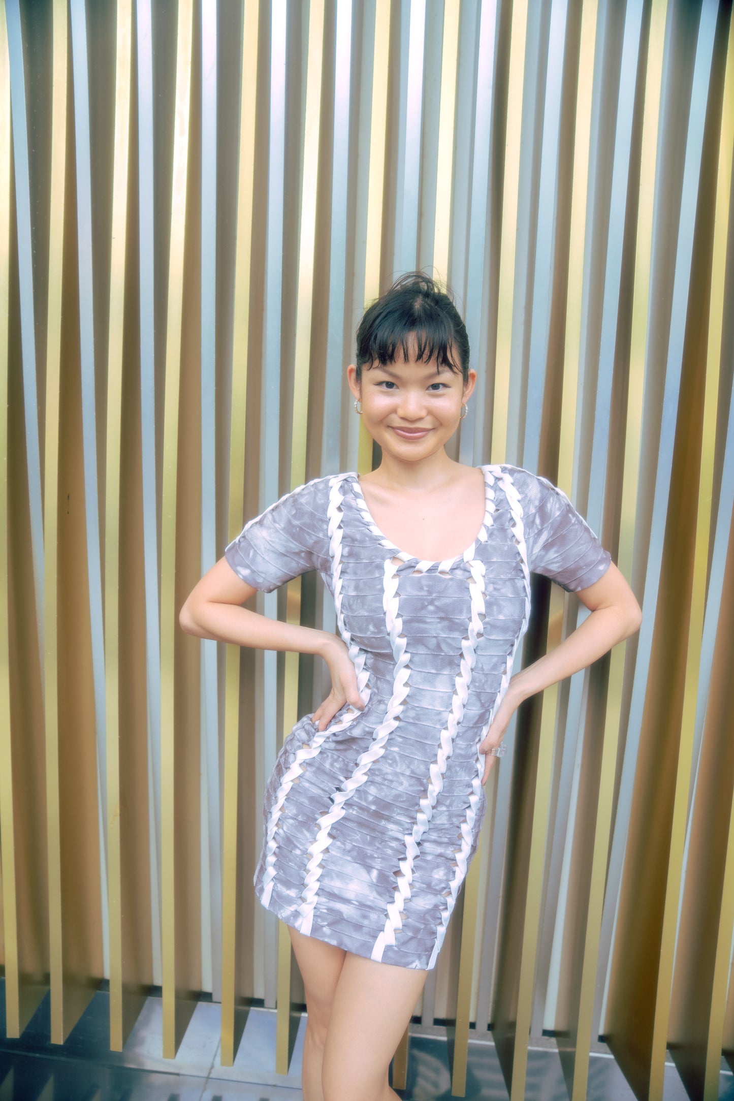 Herve Leger Tie Dye Dress