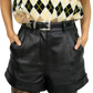 Maje Leather Shorts