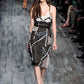 Nina Ricci Fall 2012 Tweed + Lace Brown Dress