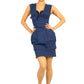 Preen Peplum Bodycon Dress
