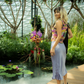 Ribbon Silk Skirt