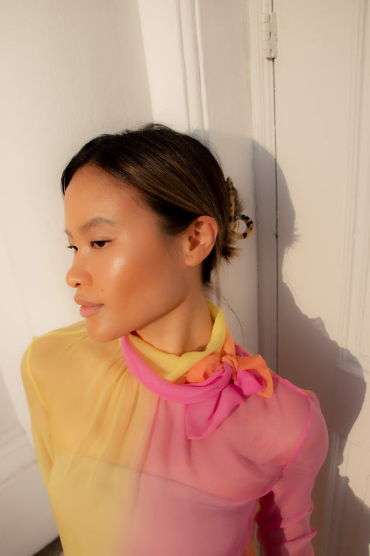 Versace SS 2000 Ombré Blouse