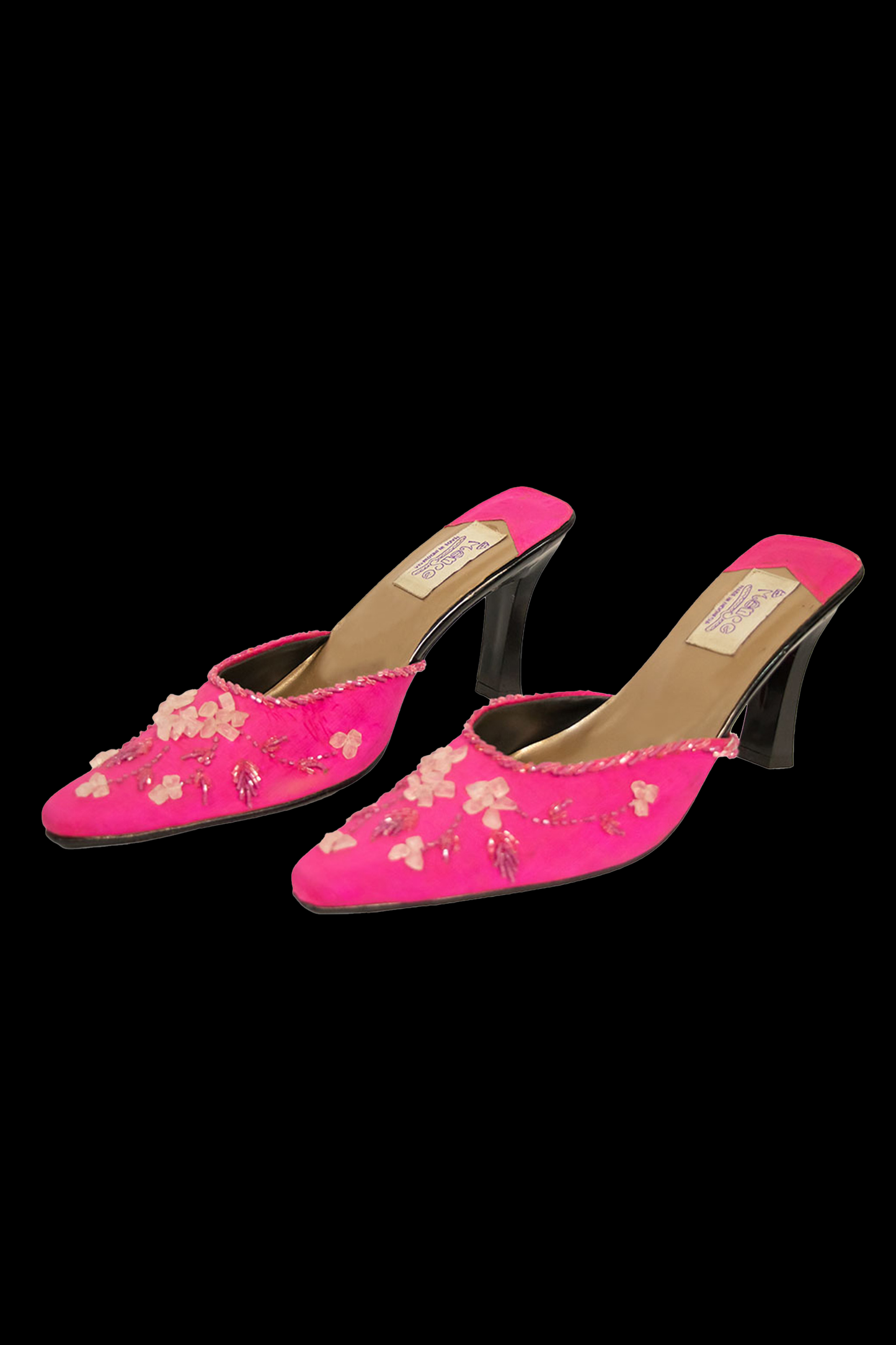 Vintage '00s Mense Barbie Beaded Shoes