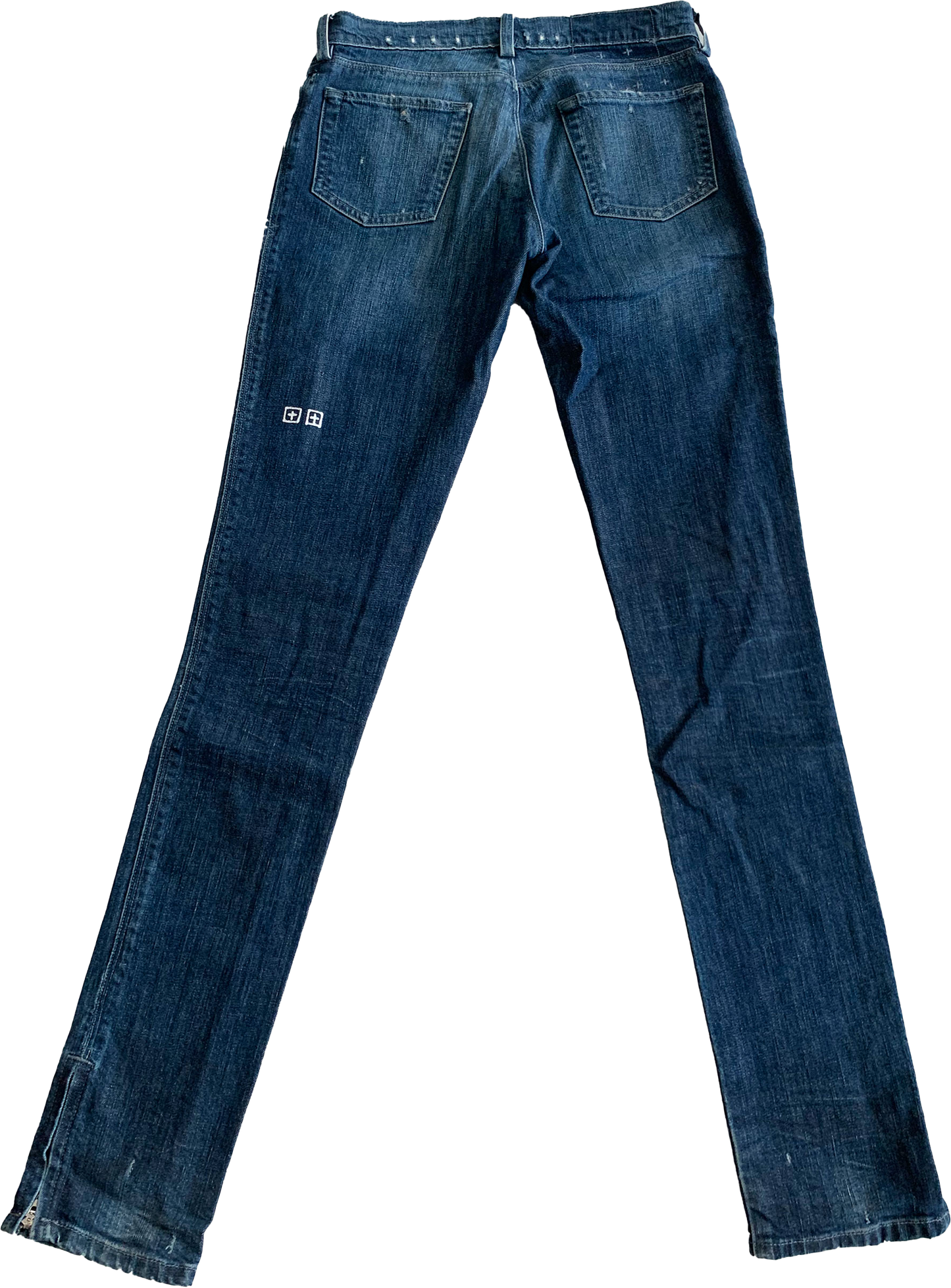 Vintage 2000s Ksubi Skinny Jeans with Side Zips